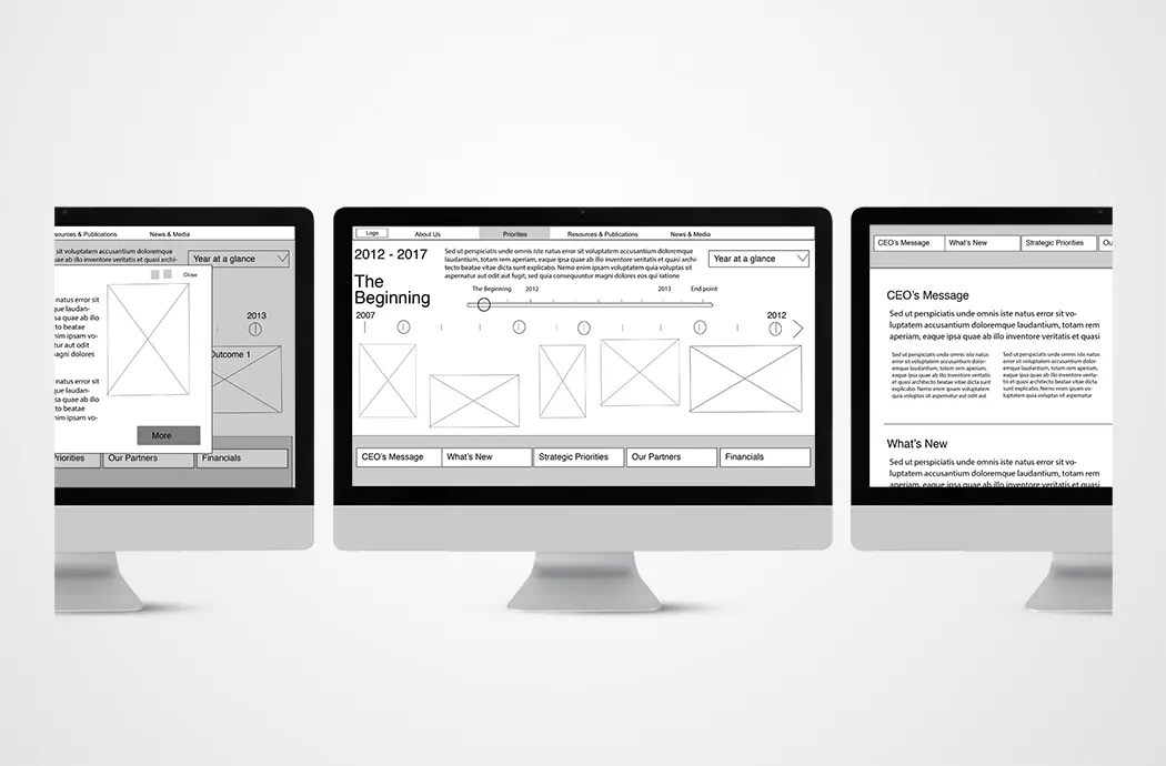 wireframe experience design